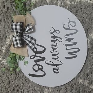 Huntington Home Valentine 's Day Circle Sign NEW❤️